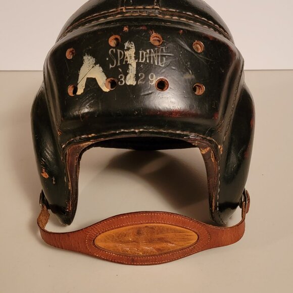 Vintage 1940's Leather Football Helmet - Picture 8 of 11